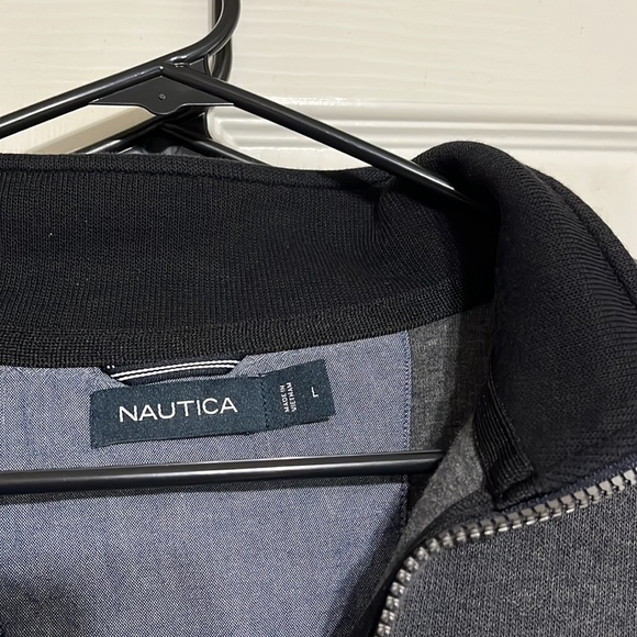 EUC Men’s Nautica Pullover Sweater 1/4 Zip Up Size Large - Picture 4 of 10